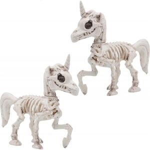 Unbranded 2 Pcs Halloween Unicorn Skeleton Decoration 17.5*18.5*6.5cm Animal Skeleton Pla Unbranded 2 Pcs Halloween Unicorn Skeleton Decoration 17.5*18.5*6.5cm Animal Skeleton Pla