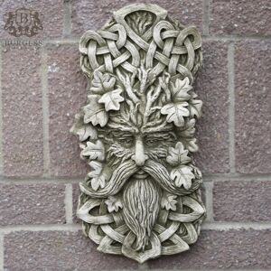 Burgess Home & Garden Celtic Greenman Stone Plaque Garden Outdoor Home Statue Decoration Ornament Burgess Home & Garden Celtic Greenman Stone Plaque Garden Outdoor Home Statue Decoration Ornament