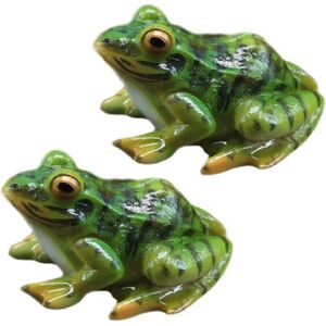 Unbranded (As show, One size) Resin Frog Statue Set of 2 - Mini Frog Animal Shaped Statues Unbranded (As show, One size) Resin Frog Statue Set of 2 - Mini Frog Animal Shaped Statues