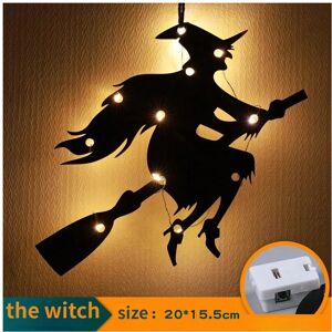 Gaatpot (E) 10LED Halloween Hanging Castle Witch Ghost Spider Web Luminous Charm Hallowe Gaatpot (E) 10LED Halloween Hanging Castle Witch Ghost Spider Web Luminous Charm Hallowe