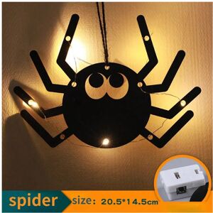 Gaatpot (D) 10LED Halloween Hanging Castle Witch Ghost Spider Web Luminous Charm Hallowe Gaatpot (D) 10LED Halloween Hanging Castle Witch Ghost Spider Web Luminous Charm Hallowe