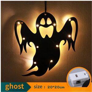 Gaatpot (G) 10LED Halloween Hanging Castle Witch Ghost Spider Web Luminous Charm Hallowe Gaatpot (G) 10LED Halloween Hanging Castle Witch Ghost Spider Web Luminous Charm Hallowe