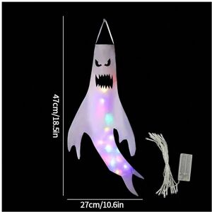 Gaatpot (S1) Halloween Ghost Windsock Day of The Dead Decoration Ghost Windsock Glow in Gaatpot (S1) Halloween Ghost Windsock Day of The Dead Decoration Ghost Windsock Glow in