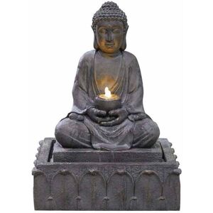 La Hacienda Serenity Water Feature inc. LEDs - Polyresin - L46 x W54 x H78 cm - Grey La Hacienda Serenity Water Feature inc. LEDs - Polyresin - L46 x W54 x H78 cm - Grey