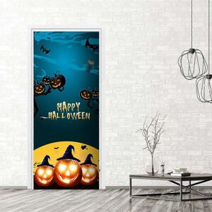 Unbranded (As show, One size) Halloween 3D Evil Pumpkin Door Stickers, 30 x 79 Inches Evil Unbranded (As show, One size) Halloween 3D Evil Pumpkin Door Stickers, 30 x 79 Inches Evil