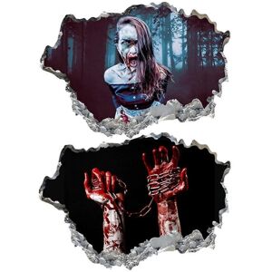 Unbranded (As show, One size) 3D Halloween Floor Wall Decals, imprisoned woman Halloween W Unbranded (As show, One size) 3D Halloween Floor Wall Decals, imprisoned woman Halloween W