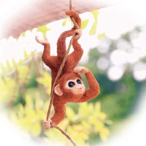 Unbranded (As show, One size) Garden Swinging Monkey Animal Sculpture Statues Ornament Out Unbranded (As show, One size) Garden Swinging Monkey Animal Sculpture Statues Ornament Out