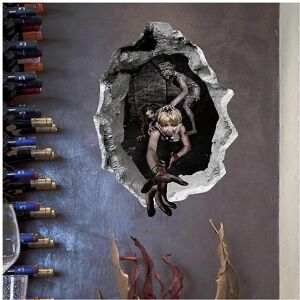 Unbranded (As show, One size) 3D Halloween Wall Decals, runaway ghost Halloween Wall Stick Unbranded (As show, One size) 3D Halloween Wall Decals, runaway ghost Halloween Wall Stick
