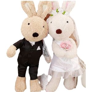 Unbranded (40cm) Couple Wedding Rabbit Plush Toy Room Decoration Ornaments Get Married Gif Unbranded (40cm) Couple Wedding Rabbit Plush Toy Room Decoration Ornaments Get Married Gif