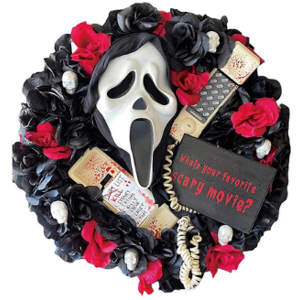 Nuoxin (A) Halloween Screaming Ghost Garland Spooky scary Door Hanging Terrifying Wreat Nuoxin (A) Halloween Screaming Ghost Garland Spooky scary Door Hanging Terrifying Wreat