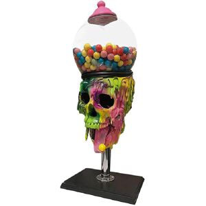 Unbranded Machine Bubble Gum Colorful Skull Candy Dispenser Ornament Halloween Desktop Unbranded Machine Bubble Gum Colorful Skull Candy Dispenser Ornament Halloween Desktop