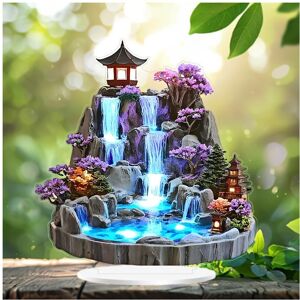 Unbranded (Multicolor) Desktop Rockery Flowing Water Fountains Ornaments Living Room Feng Unbranded (Multicolor) Desktop Rockery Flowing Water Fountains Ornaments Living Room Feng