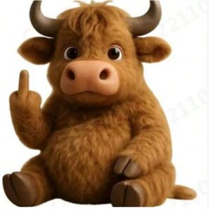 ETECHMART (Khaki Middle-Finger Cow, 30cm High) New Halloween Bat Stuffed Animal Plush Toy ETECHMART (Khaki Middle-Finger Cow, 30cm High) New Halloween Bat Stuffed Animal Plush Toy