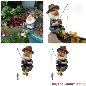 Unbranded Garden Statue Gnome Pot Ornaments Fishing Fisherman Resin Outdoor Craft Dwarf Unbranded Garden Statue Gnome Pot Ornaments Fishing Fisherman Resin Outdoor Craft Dwarf