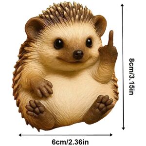 Unbranded (hedgehog) Funny Middle Finger Animal Statue Resin Figurine Mini Animal Desktop Unbranded (hedgehog) Funny Middle Finger Animal Statue Resin Figurine Mini Animal Desktop