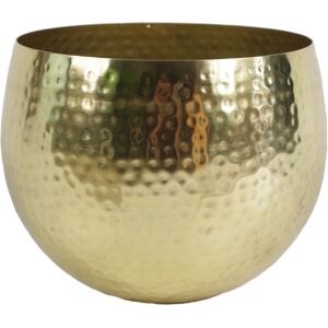 Leaf Large Metal Planter 22 x 18cm Hammered Brass Gold Colour - Straight Edge Leaf Large Metal Planter 22 x 18cm Hammered Brass Gold Colour - Straight Edge
