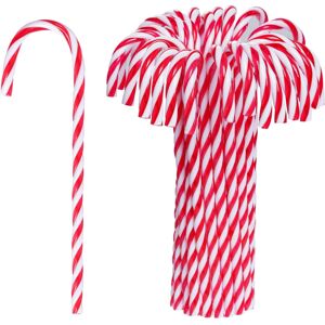 Unbranded 30 Pcs Christmas Candy Cane Decorations - Plastic Hanging Ornaments for Christma Unbranded 30 Pcs Christmas Candy Cane Decorations - Plastic Hanging Ornaments for Christma