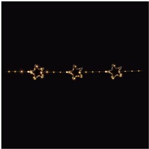 Premier - 8 Piece Battery Operated Lit Star Lit String 136 Warm White LEDs - 12c Premier - 8 Piece Battery Operated Lit Star Lit String 136 Warm White LEDs - 12c