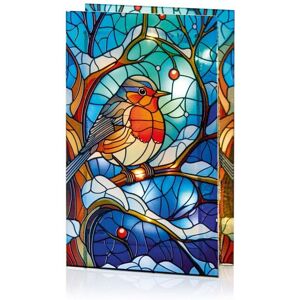 Premier - Battery Operatedo Lit Robin Branch Glass Table Top 50 Warm White LEDs Premier - Battery Operatedo Lit Robin Branch Glass Table Top 50 Warm White LEDs