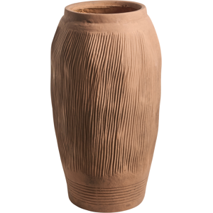 Beliani Flower Vase TRIKALA 50 cm Light Brown Beliani Flower Vase TRIKALA 50 cm Light Brown