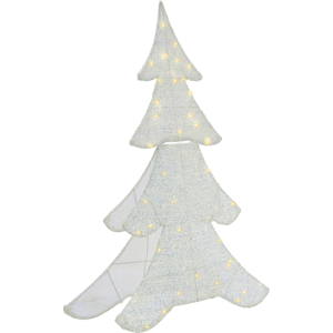 Beliani Outdoor Decoration LED EDASJON Christmas Tree 95 cm White Beliani Outdoor Decoration LED EDASJON Christmas Tree 95 cm White