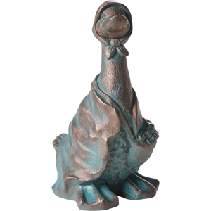 Beliani Garden Figurine BALEYA Duck Brown Beliani Garden Figurine BALEYA Duck Brown