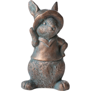 Beliani Garden Figurine KONAKRY Rabbit Brown Beliani Garden Figurine KONAKRY Rabbit Brown
