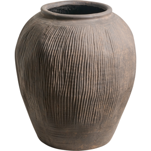 Beliani Flower Vase KATERINI 40 cm Brown Beliani Flower Vase KATERINI 40 cm Brown