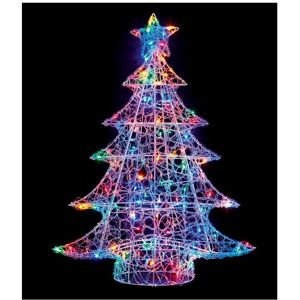 Premier Multi Coloured Soft Acrylic LED Christmas Tree Light Up Garden 1M Premier Multi Coloured Soft Acrylic LED Christmas Tree Light Up Garden 1M