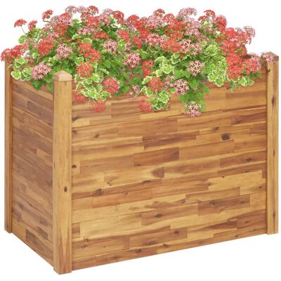 vidaXL Acacia Wood Garden Bed - Brown - Garden Bed vidaXL Acacia Wood Garden Bed - Brown - Garden Bed