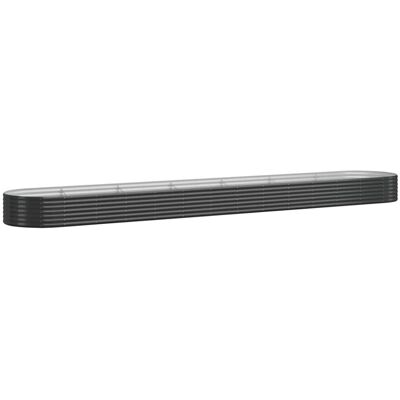vidaXL Garden Planter 544x100x36 cm Anthracite - Garden Planter vidaXL Garden Planter 544x100x36 cm Anthracite - Garden Planter