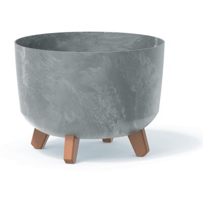 URBN Living - Round Concrete Planter - Concrete Look - 300mm - Planter URBN Living - Round Concrete Planter - Concrete Look - 300mm - Planter