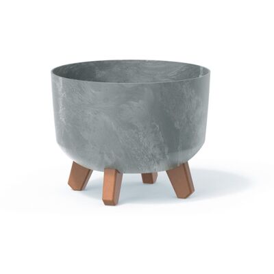 URBN Living - Round Concrete Look Planter - 240mm - Indoor Outdoor - Planter URBN Living - Round Concrete Look Planter - 240mm - Indoor Outdoor - Planter