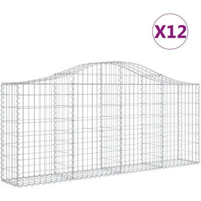 MAISONCHIC Garden Gabion Arches Set - 12 pcs MAISONCHIC Garden Gabion Arches Set - 12 pcs