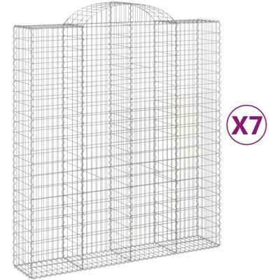 vidaXL Arched Gabion Basket - Durable Garden Barrier vidaXL Arched Gabion Basket - Durable Garden Barrier
