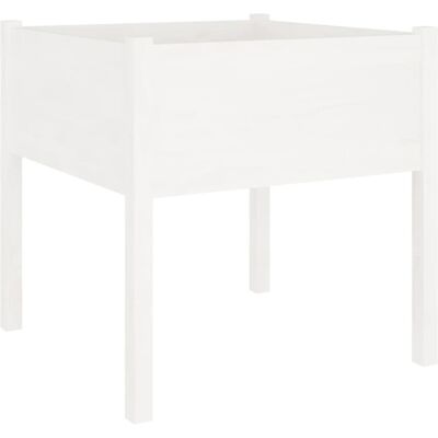 (white, 1) vidaXL 1/2x Solid Pinewood Garden Planter Patio Flower Box Pot Multi (white, 1) vidaXL 1/2x Solid Pinewood Garden Planter Patio Flower Box Pot Multi