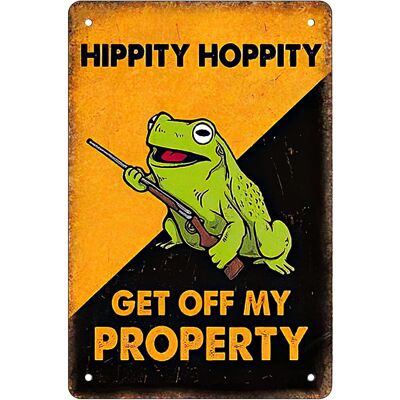 Unbranded Hippity Hoppity Get Off My Property Retro Funny Metal Sheet Signs, Wall Decorati Unbranded Hippity Hoppity Get Off My Property Retro Funny Metal Sheet Signs, Wall Decorati