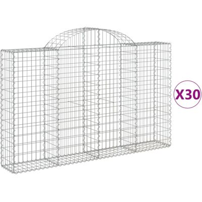 vidaXL Arched Gabion Basket - Garden Decorative Stone Wall vidaXL Arched Gabion Basket - Garden Decorative Stone Wall