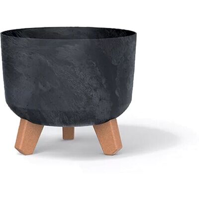 URBN Living - Round Planter - 200mm - Anthracite - Planter URBN Living - Round Planter - 200mm - Anthracite - Planter
