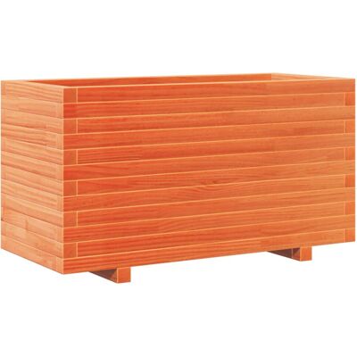 vidaXL Garden Planter Wax Brown Solid Wood Pine - Garden Planter vidaXL Garden Planter Wax Brown Solid Wood Pine - Garden Planter