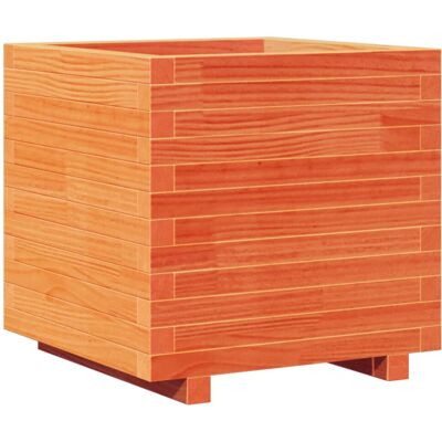 vidaXL Garden Planter Wax Brown 50x50x49.5 cm - Garden Planter vidaXL Garden Planter Wax Brown 50x50x49.5 cm - Garden Planter