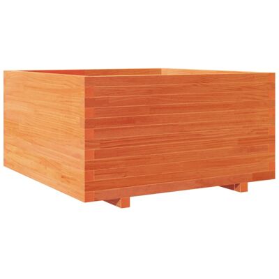 vidaXL Garden Planter Wax Brown 90x90x49.5 cm Solid Wood Pine - Garden Planter vidaXL Garden Planter Wax Brown 90x90x49.5 cm Solid Wood Pine - Garden Planter