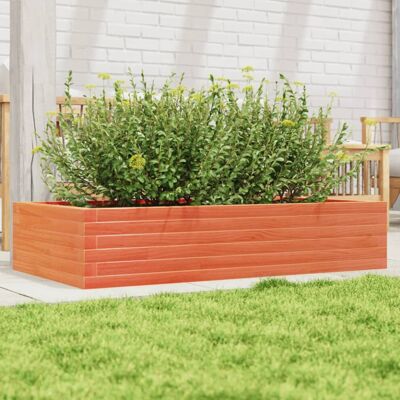 vidaXL Garden Planter Wax Brown 110x60x23 cm Solid Wood Pine vidaXL Garden Planter Wax Brown 110x60x23 cm Solid Wood Pine