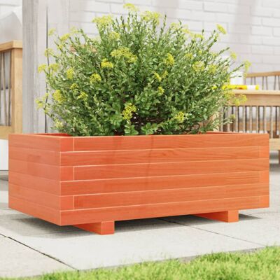 vidaXL Garden Planter Wax Brown 70x40x26.5 cm Solid Wood Pine - Garden Planter vidaXL Garden Planter Wax Brown 70x40x26.5 cm Solid Wood Pine - Garden Planter