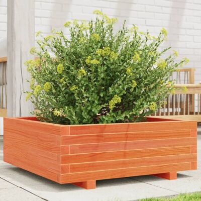 vidaXL Pine Wood Garden Planter - 70x70x26.5 cm - Rustic Charm vidaXL Pine Wood Garden Planter - 70x70x26.5 cm - Rustic Charm