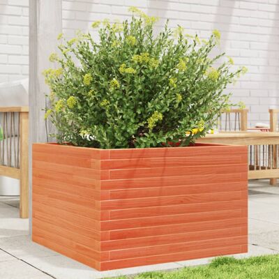vidaXL Garden Planter Wax Brown 70x70x45.5 cm Solid Wood Pine - Garden Planter vidaXL Garden Planter Wax Brown 70x70x45.5 cm Solid Wood Pine - Garden Planter