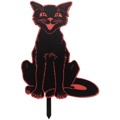 Kricely (30X19.5CM, One size) Halloween Cat Yard Sign Festival Lawn Decoration Outdoor H Kricely (30X19.5CM, One size) Halloween Cat Yard Sign Festival Lawn Decoration Outdoor H
