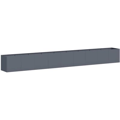 vidaXL Planter Anthracite 360x40x40 cm Cold-rolled Steel plant pot plant stand vidaXL Planter Anthracite 360x40x40 cm Cold-rolled Steel plant pot plant stand