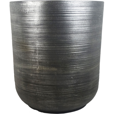 Leaf Coya Planter - 47cm Silver Fibreglass Cement Leaf Coya Planter - 47cm Silver Fibreglass Cement