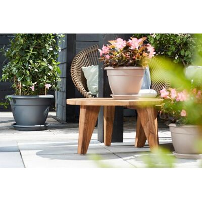 Elho Group Universal Saucer 48cm Anthracite Round Recycled Plastic Frost Resistant Outdoor Elho Group Universal Saucer 48cm Anthracite Round Recycled Plastic Frost Resistant Outdoor